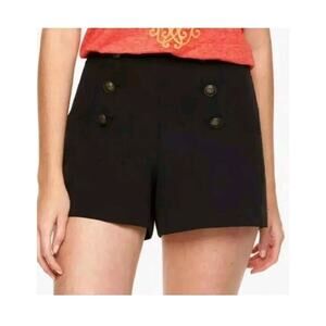 Alice Through The Looking Glass Shorts Womens Size 8 Black Button Detail
